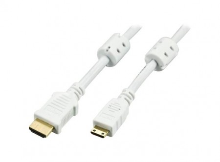 LinkIT HDMI A19 - Mini HDMI, hvit, 3 m